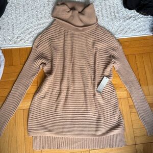 Chico's Camel Cowl Neck Sweater